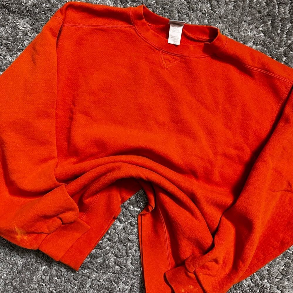 Y2K Pro Spirit Essential Orange Crewneck